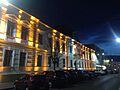 Bukovina History Museum in Suceava, Romania (view by night)