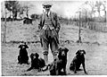 Captain Onslow Powel Traherne and dogs