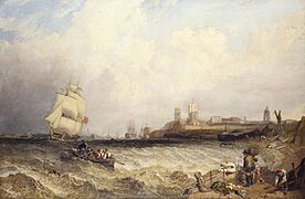 Clarkson Stanfield (1793-1867) - Portsmouth Harbour - RCIN 404789 - Royal Collection
