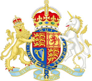 Coat of arms of the United Kingdom (2022, lesser arms)