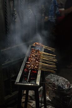 Cooking Chicken Satay