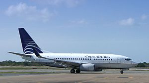 Copa Airlines Boeing 737 at Punta Cana (edited)