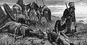 Cossacks plunder the dead Ewald von Kleist