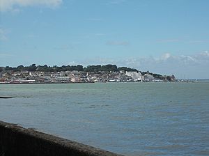 Cowes, viewed from East Cowes, IW, UK