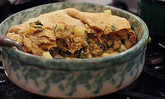 Curry clam pie