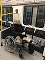 Disabled person Tube train