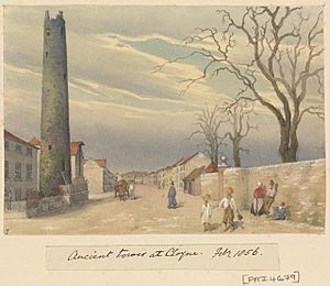 Edward Gennys Fanshawe, Ancient tower at Cloyne, Feby 1856 (Ireland)