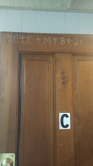 Epiphany Season door chalking