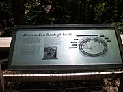 Fort Randolph Boardwalk Interpretive Sign, March 2012