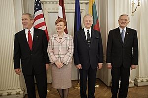 GW Bush in Riga 2005
