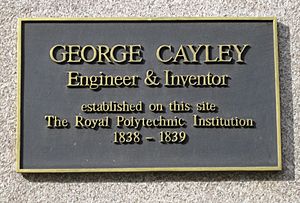 George Cayley Plaque 309 Regent Street