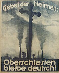 German propaganda poster, Upper Silesia Plebiscite 1