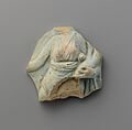 Gilt faience fragment of an oinochoe (jug) MET DP121919