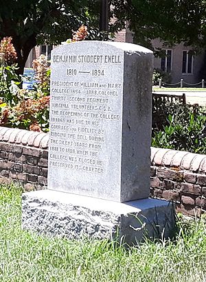 Grave of Benjamin Stoddert Ewell (cropped)