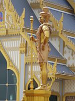 Guardian of Phra Meru Mas of Bhumibol Adulyadej - Vessavana (left side)