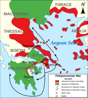 Guerre del Peloponneso 431aC mappa.svg