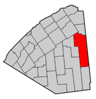Map highlighting Hopkinton's location within St. Lawrence County.
