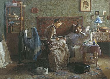 I L Gorohov U posteli vyzdoravlivayushchej 1886