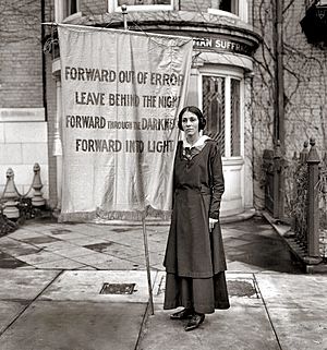 Inez Milholland memorial service - Congressional Union for Woman Suffrage