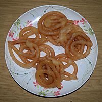Jalebi, sweet food at Wikipedia's 16th Birthday celebration in Chittagong (01)