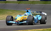 Jarno Trulli - Renault R24 during practice for the 2004 British Grand Prix (50830718878)