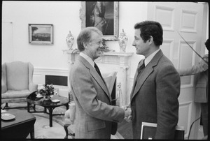 Jimmy Carter with Senator Birch Bayh - NARA - 182837