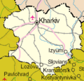 Kharkiv oblast detail map