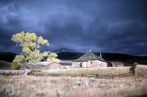 Lamar Buffalo Ranch in landscape
