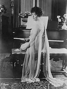 Lois Weber at piano