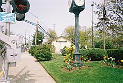 Malverne's main Long Island Rail Road station near the Village Hall.