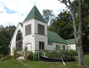 The Manhasset Church, located within the CDP of Shelter Island.