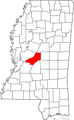 Map of Mississippi highlighting Madison County