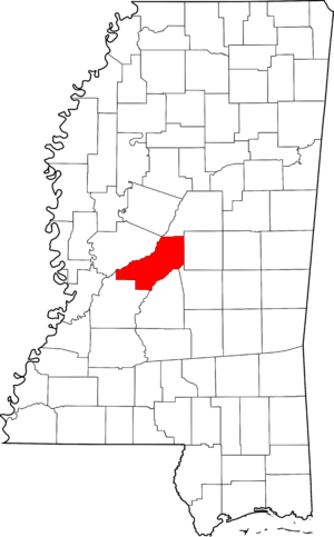 Map of Mississippi highlighting Madison County