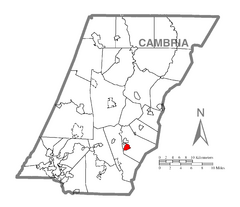 Map of Spring Hill, Cambria County, Pennsylvania Highlighted.png