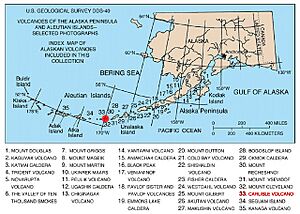 Map of alaska volcanoes carlisle