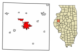 Location in McDonough County, Illinois