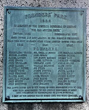 Mendon Mass Founders Plaque