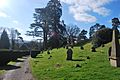 Monmouth Cemetery - Looking towards the Town from near the bottom