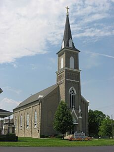 Nativity of the Blessed Virgin Parish church from east