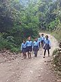 Nepali village school students