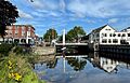 Netherlands, Oosterwolde, Hoofdbrug over de Opsterlandse Compagnonsvaart