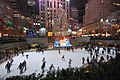 New York Christmas tree and skating-rink