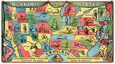 Nicknames of the states, 1884