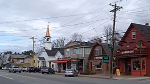 Buildings in downtown North Conway