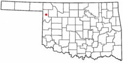 Location of Gage, Oklahoma