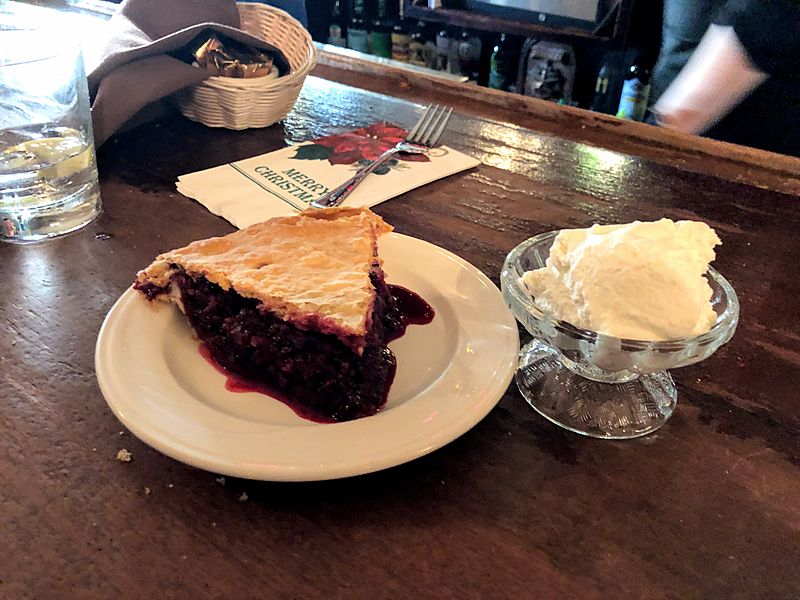 Olallieberry pie