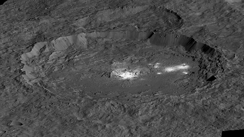 PIA21913-DwarfPlanetCeres-OccatorCrater-SimulatedPerspective-20171212