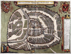 Polish plan of Moscow 1610