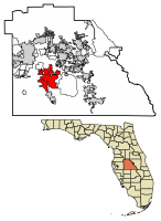 Location of Bartow in Polk County, Florida.