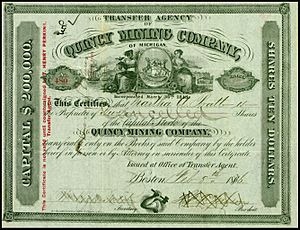 Quincy Mining Company 1876